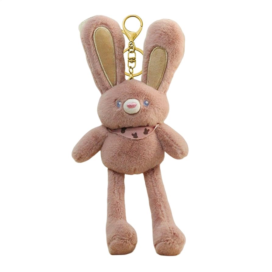 Amazon.co.jp: ぬいぐるみウサギ、耳を引っ張るキーホルダー